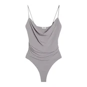 Bershka Bodi majica siva