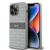 DKNY Etui DKNY Leather Mono Stripe & Metal Logo za iPhone 14 Pro Max - bež