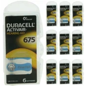 shumee Duracell DA675 Activair baterije za slušni aparat 60 kosov