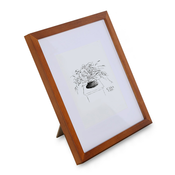 Casa Chic Bristol, okvir za slike, steklo, 15 x 15 cm, mat, pravi les  (CL-6X6-RUST)