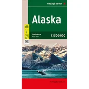 Freytag & Berndt Aljaska 1:1 500.000. Cestni in turistični zemljevid.