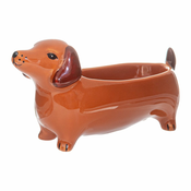 Porcelanasta okrasna skleda 5x14 cm Sausage Dog – Sass & Belle