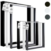 CM Furniture 2 x noge za mizo, tekači za mizo, antracit, višina 43 cm, klubska mizica, idealno za DIY projekte, dnevno sobo, hodnik, vrt, klop, noge za pohištvo, stilsko podstrešje | 30 x 43 cm