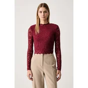 Guess Bluza W6BP30 K6382 Bordo rdeča Regular Fit