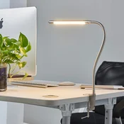 Lindby LED svetilo v objemki Lionard, 53 cm, mat nikelj, kovina - Študija/pisarna - Sodobni