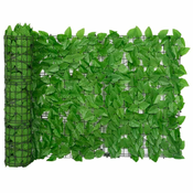 Balkonski zastor sa zelenim lišcem 400 x 75 cm