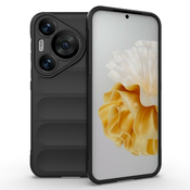 Robusten ovitek Waves za Huawei Pura 70 Pro - črn