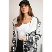 Coatee with subtitles gray+black