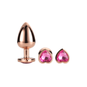 Dream Toys KOMPLET ANALNIH ČEPOV Gleaming Love Rose Gold