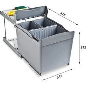 Alveus kante za otpatke Albio 30 1 x 16l + 2 x 7,5l