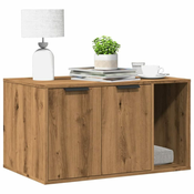 shumee vidaXL omara za mačje stranišče artisian hrast 80x50x45 cm inž. les