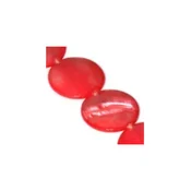 Sedefna perla disk 20 mm crvena niska