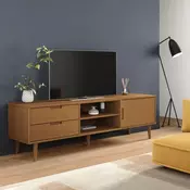 TV ormarić MOLDE smeđi 158 x 40 x 49 cm od masivne borovine