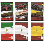 Bilježnica Panini - A4, Ferrari Formula 1, 40 listova, široki redovi, asortiman