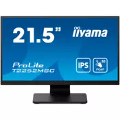 IIYAMA Prolite T2252MSC-B2AG poslovni monitor (zaslon na dotik) - 54.5 cm (21.5), FULL HD (1920x1080), IPS, 5ms, 250 cd/m2 - T2252MSC-B2AG