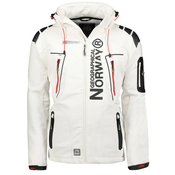 GEOGRAPHICAL NORWAY moška softshell jakna TECHNO, bela
