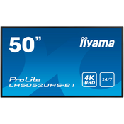 IIYAMA Monitor 50 3840x2160, 4K UHD VA-panel 500cdm? (LH5052UHS-B1)