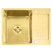 Jekleno pomivalno korito Paul BRUSH GOLD