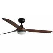 FARO 33817WT-21 - LED prigušiva ventilator PUNT M LED/18W/230V braon/crna precnik 132 cm WT+DO