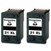 HP - komplet kartuš za HP C9351CE nr.21XL (črna), dvojno pakiranje, kompatibilen