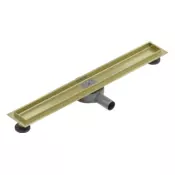 Mexen Flat 360° vrtljivi korpus za linijski odtok 60 cm, brušen zlati - 1A40060