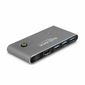 Delock KVM stikalo 2x1 HDMI/USB TipC 8K 18647