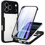Hibridni Full body ovitek Techsuit ColorVerse 360 za iPhone 17 Pro/18 Pro - black