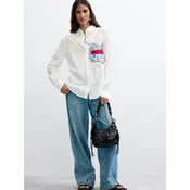 Desigual Bluza pastelno modra / češnjevo rdeča / črna / bela