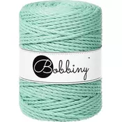 Bobbiny 3PLY Macramé Rope 5 mm 100 m Jelly Mint Vrvica