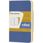 Moleskine Bilježnica Volant, crte, XS, 2 komada, plava i žuta