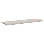 Vidaxl Blazina za klop SOEST 100% poliester Bela 150 x 40 x 5 cm