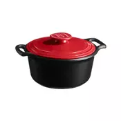 Ceramic Cocotte cooking pot, 25.5cm/3L, Sublime +, Burgundy - Emile