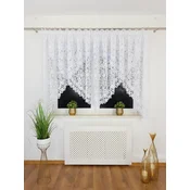 shumee Gotova zavesa 400x160 cm, dvoslojna, 3D vezenje z gipurno čipko na traku