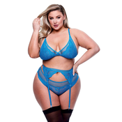 Baci – Trodijelni set 3213 Plus Size - Plava