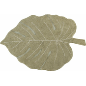 Kaki zeleni periv/ručno rađen pamučan dječji tepih 120x180 cm Monstera Olive – Lorena Canals