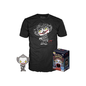 FUNKO Funko Unisex Kids Pop Stephen Kings Es Pennywise figura in majica (velikost M), večbarvna, X-Garge, (20838832)
