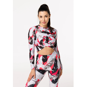 Bittersweet Paris Womans Feathers Gaia Longsleeve Top GLT-C-Print BSP206