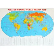 Zemljevid sveta za radioamaterje DXCC, izdaja 2025, PKWiU 58.11.16.0