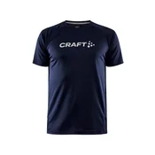 CRAFT moška športna majica Core Essence Logo Tee, s kratkimi rokavi, poliester, S, oranžna