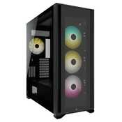 Corsair iCUE 7000X RGB Full Tower ohišje za računalnik z oknom, 4x USB-A, USB-C