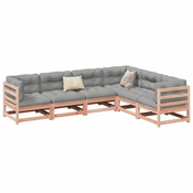 6-dijelni set vrtnih sofa od masivne duglazije i jelovine