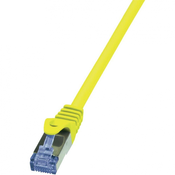 LOGILINK LogiLink CQ3067S RJ45 omrežni kabel\, Patch kabel CAT 6a S/FTP 3.00 m rumena ognjevaren\, z zaščitnim zapornim zatičem 1 kos, (20418597)