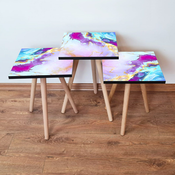 HANAH HOME Set 3 stocica 3Shp195 Multicolor