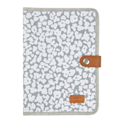 Textilný obal na zdravotnú dokumentáciu dieťaťa Health Book Protection Beaba Cherry Blossom sivý so vzorom BE940283