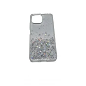 Silikonski ovitek z bleščicami SPARKLE za iPhone 15 Plus - prozoren