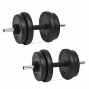 Jednorucni uteg s plocama 40 kg