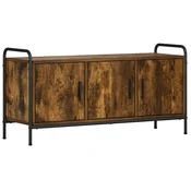 vidaXL TV omarica 79,5 x 33 x 50 cm Dimljen hrast Inženirski les