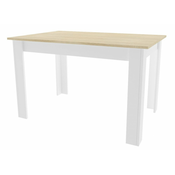 Blagovaonski stol 120x80cm Sonoma/White Edgy