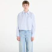 Srajca Calvin Klein Jeans Yarndye Cotton Poplin Shirt Blue XS