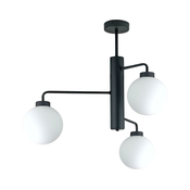 Luster na šipci FLEX 3xE27/60W/230V crna/bela